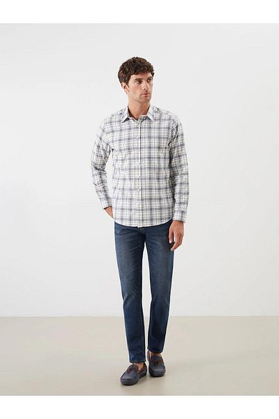 LC Waikiki Ανδρικό καρό μακρυμάνικο πουκάμισο LCWAIKIKI Classic Regular Fit (W5)