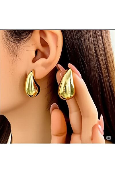 FAMEMUS ACCESSORY أقراط متدلية أنيقة وعصرية من الفولاذ
