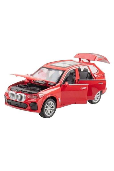 OEM Mașină de jucărie metalică, BMW X5, roșie, 16 cm