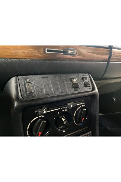 3D Printer Man Mercedes Benz W123 Orta Konsol Anahtar Paneli - ABS Plastik Siyah Renk (1976-1985 Uyumlu)
