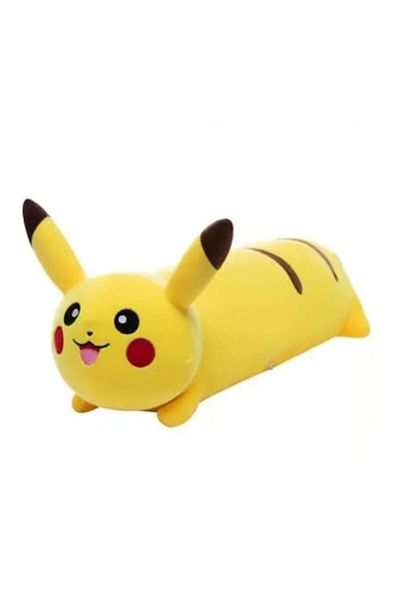 OEM Jucărie de pluș, Pikachu, tip pernă, galben, 95 cm