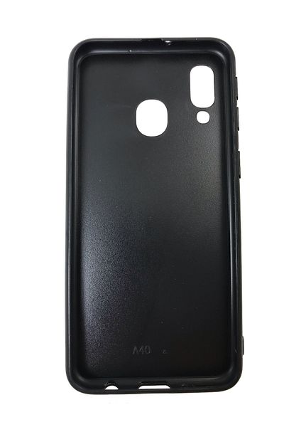 OEM Carcasă compatibilă cu Samsung A40, carcasă din rășină cu sclipici, frunze, roșu, roz