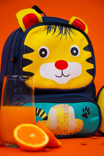 polo single Kore Tarzı figürlü Anaokul 2'li Çanta Seti Ergonomik Destek Pedli ve Astarlı 20+kg Dayanıklı