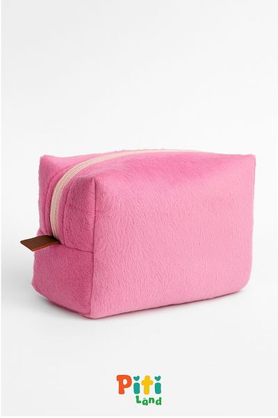 Oxlade Plush Makeup Bag Premium Organizer Soft and Very Wide [25 cm - 5 Different Color Options]