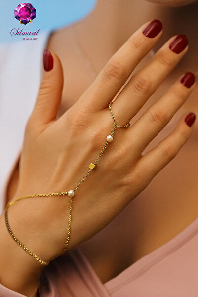 Silmaril Store شهميران نسائي من الفولاذ المقاوم للصدأ باللون الذهبي مع مكعب و...