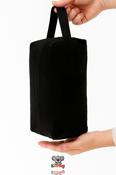 KidHug Peluş Yumuşacık Makyaj Çantası 25 CM Kadın Organizer Premuim Kumaş [ 5 FARKLI RENK SEÇENEĞİ ]