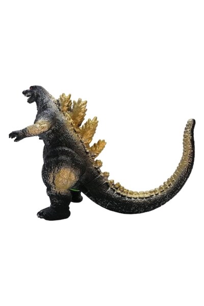 OEM Figurină Godzilla cu sunete de dinozaur, cauciuc moale, baterii incluse, auriu, 33 cm
