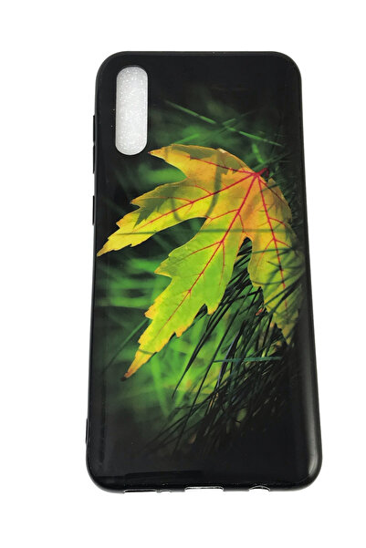 OEM Carcasă Samsung A50, silicon, design cu frunze