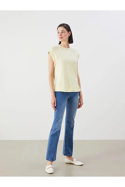 LC Waikiki Lcwaikiki Classic Sari Crew Neck Oversize Women's T-Shirt