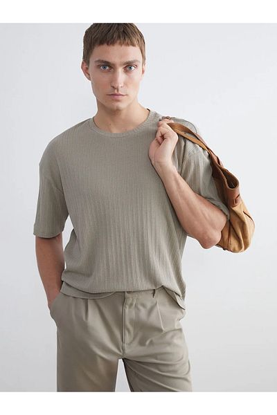 LC Waikiki Lcw Vision Green Crew Neck Men's T-Shirt