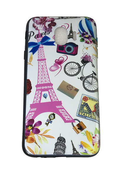 OEM Carcasă compatibilă cu Samsung J4, silicon, design Paris