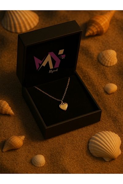 Myend Mini Heart Handmade Design Necklace, Epoxy Coated Stylish Necklace