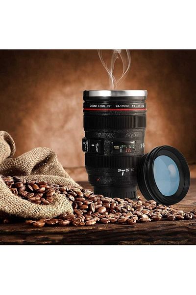MRShopping Mr Objective Mug Lens Mug Thermos Mug Decorative Gift for Photography Enthusiasts 350 ml