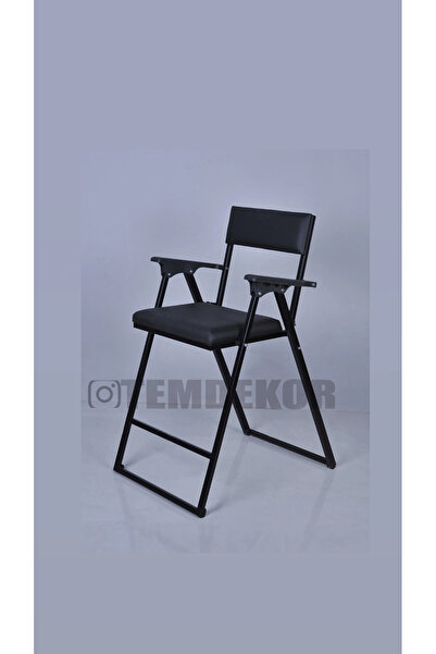 Tem Dekor Katlanır metal bar sandalyesi