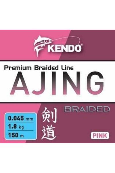 Kendo Ajing Premium Braided Line Pink 150m Braided Line-0.065Mm