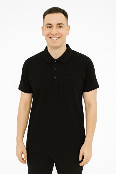 Ercan Ανδρικό κοντομάνικο μπλουζάκι Classic Fit με γιακά 7371