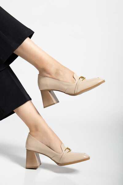 SEDRİK yeni sezon melly nude rugan ital malzeme toka detaylı terleme yapmaz t...