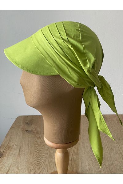Rupen Kraft Safari Women's Hat, Tied Scarf Hat, Beach Hat, Visor Bandana Hat