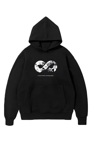 SuQ Three Yarn Hooded 10 Kasıma Special Sweatshirt - Black