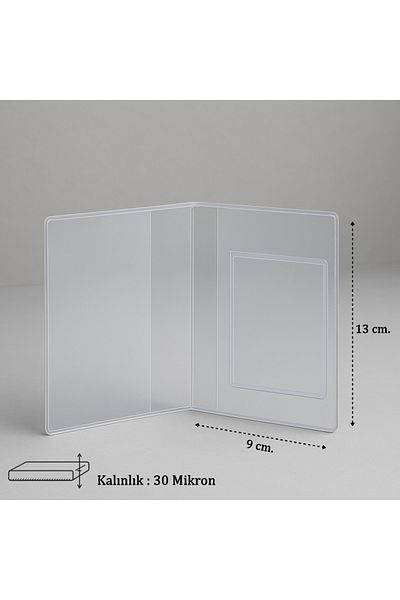 Boldy Transparent Passport Case - Passport Protection Case with Pocket - Waterproof Passport Protector - Passport Holder 1 Piece