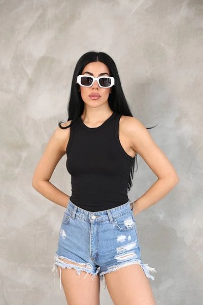 SuQ Women's Sleeveless Badi Blouse - Black