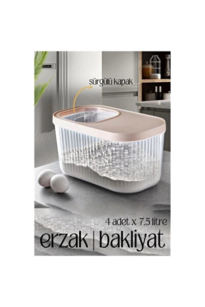 Yıldızan Ceylan adam multibox staple legume box sliding lid 7.5 litre 4 pieces