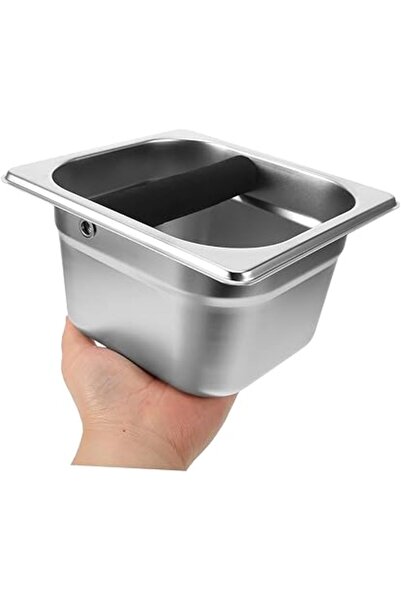 The Bros صندوق نقر الإسبريسو المصنوع من الفولاذ المقاوم للصدأ - صندوق لبقايا ...