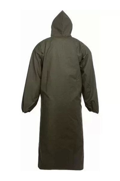 SuQ Port, Hunter, Fisherman, Courier Hooded Top Coat Raincoat - Khaki
