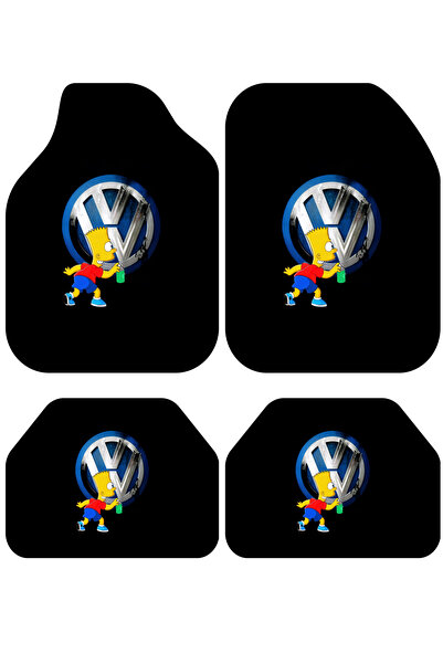 Artızon Volkswagen Golf Polo Passat Jetta Bora Caddy Dekor Oto Paspas Takımı ...