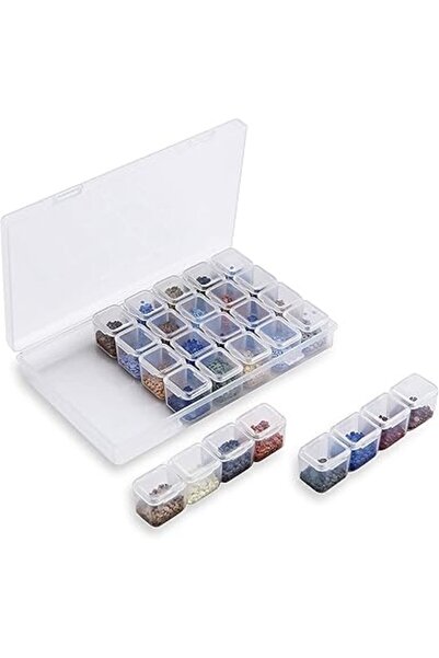The Bros 28 Slots Diamond Embroidery Boxs, 5D Diamond Painting Storage Case f...