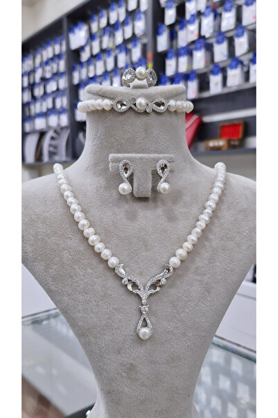 Reyyan kuyumculuk Gümüş & İnci Set