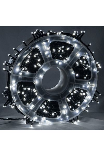 OEM Rolă de Crăciun pentru instalare, liniară, 8 moduri de iluminare, culoare LED alb rece, lungime 100 m