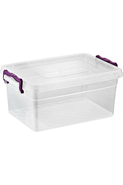 The Bros عبوتان من صناديق التخزين البلاستيكية الشفافة بأغطية - حاويات قابلة ل...