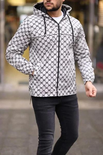 modamtn    Unisex Hooded Lined Raincoat - Gray
