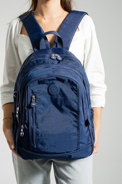 Baginn Unisex Σχολική τσάντα Klinkir υφασμάτινο καθημερινό σακίδιο πλάτης 40*30 cm με πολλές τσέπες Ελαφρύ αδιάβροχο