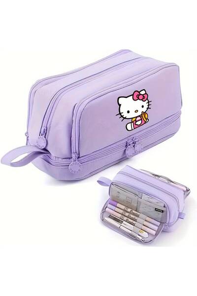 ada çanta kırtasiye Cutie/pungă pentru creion cu figurine Hello Kitty cu 4 co...