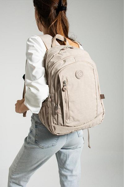 Baginn Unisex Σχολική τσάντα Klinkir υφασμάτινο καθημερινό σακίδιο πλάτης 40*30 cm με πολλές τσέπες Ελαφρύ αδιάβροχο