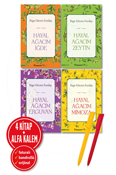 İnkılap Kitabevi Alfa Kalem+ ''Bige Güven Kızılay'' 4 Kitap YENİ ''Hayal Ağac...