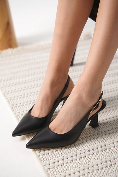 Zerenyus Ophelia Premium Matte Black Women's Heeled Shoes