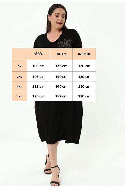FOR ESRA BIG TREND Rochie de damă, mărime mare, buzunare frontale, cu imprimeu floral, cu decolteu în V, cu mâneci scurte, din viscoză elastică