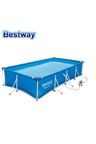 BESTWAY مجموعة حوض سباحة عائلي بإطار رش (مضخة فلتر) 400 متر × 211 × 81 سم 5700 لتر -26-56424