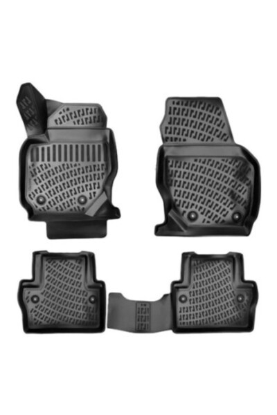 Umbrella Set of 4 Rubber Car Mats Volvo XC70 2007-2016,