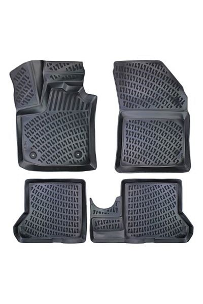 Umbrella Set of rubber tray-type car mats Dacia Dokker 2012-