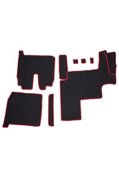 Umbrella Truck -leather Mat Set For Man Tgx Euro 5 Black