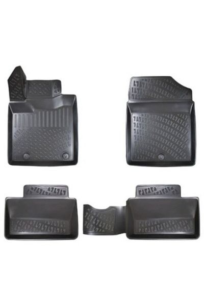 Umbrella Set of 4 Rubber Car Mats Kia Picanto III 2017-,