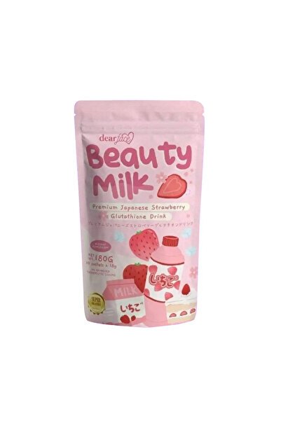 DEARS مشروب دير فيس بيوتي ميلك الفاخر بنكهة الفراولة اليابانية 180 جرام
