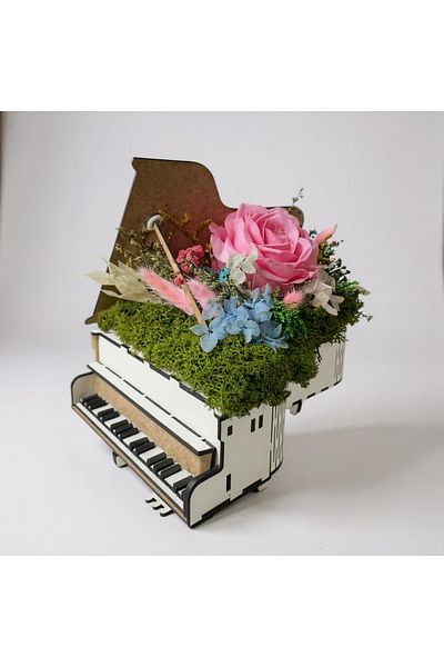 D ART FLOWERS Cryogenic rose piano