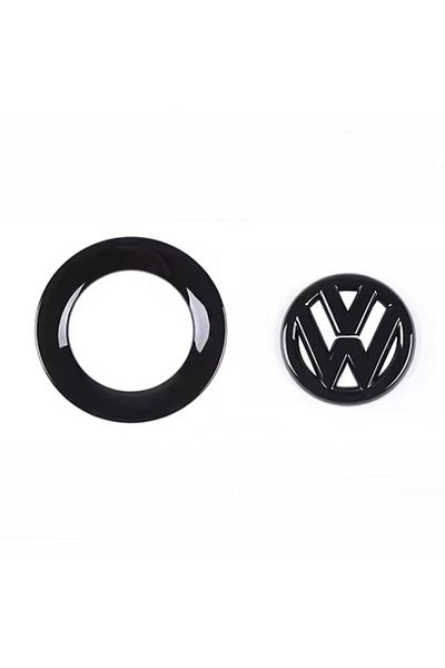 MAF Emblemă volan VW Volkswagen 40mm negru lucios