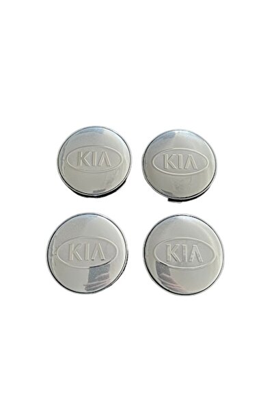 MAF Set 4 capace roti 60mm Kia argintii compatibil/inlocuitor janta aliaj