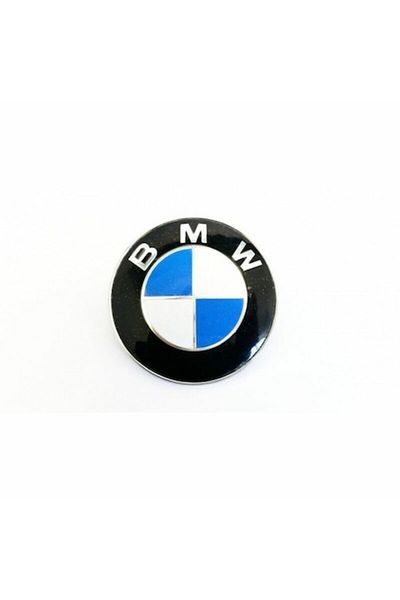 Xenon Bright BMW Emblem for Hood or Trunk 74 mm, Blue